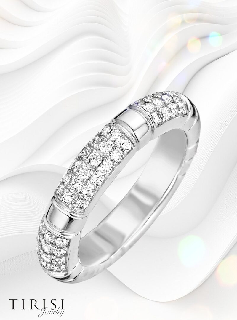 Tirisi Jewelry - white magic gyémánt karikagyűrű