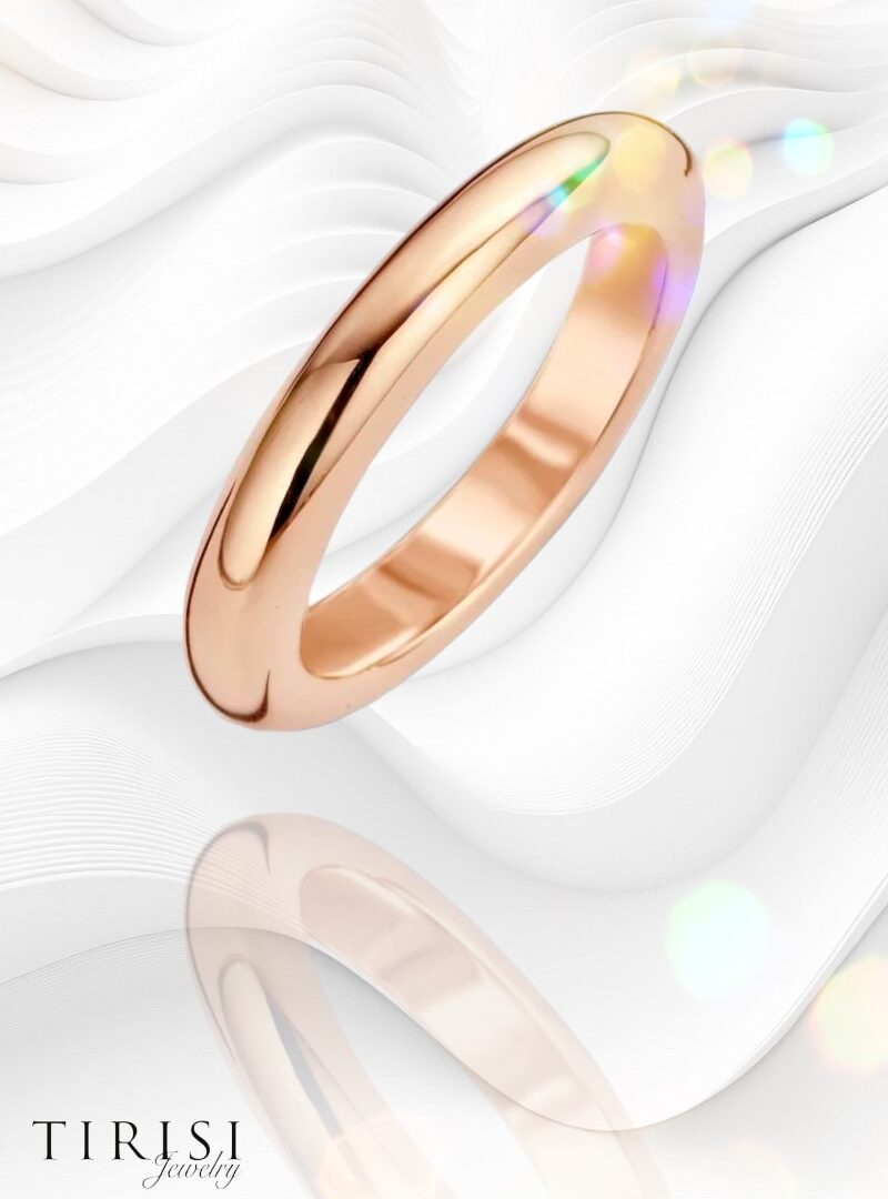 Tirisi Jewelry - Seoul Rosé minimal karikagyűrű