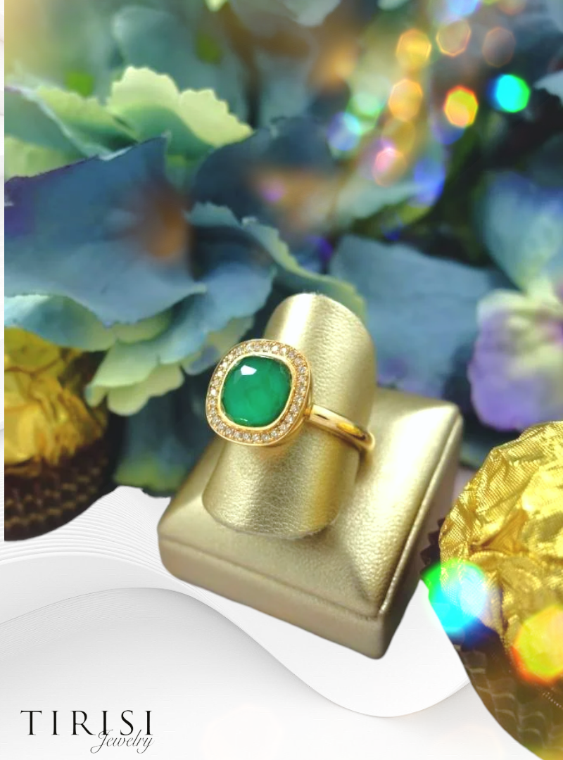Tirisi Jewelry - Milano Emerald gyémánt gyűrű
