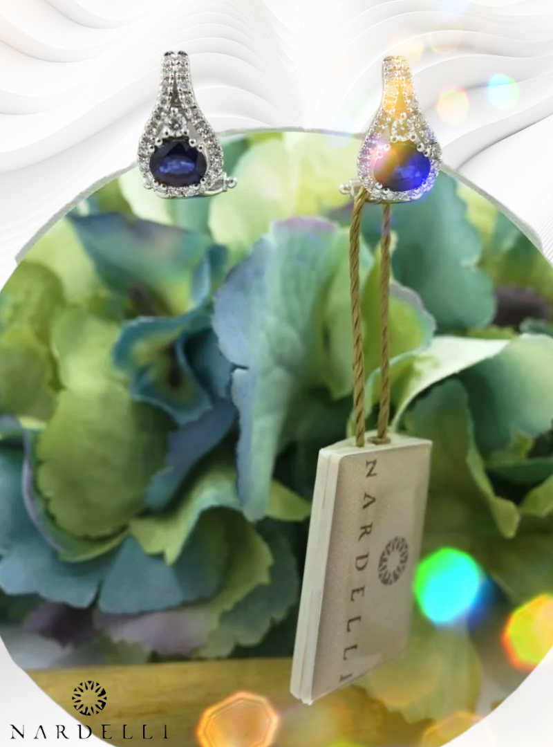 Nardelli Drop Sapphire gyémánt fülbevaló