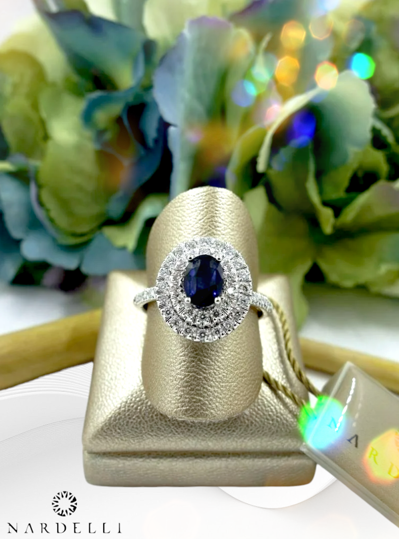 NARDELLI - Oval Sapphire gyémánt gyűrű