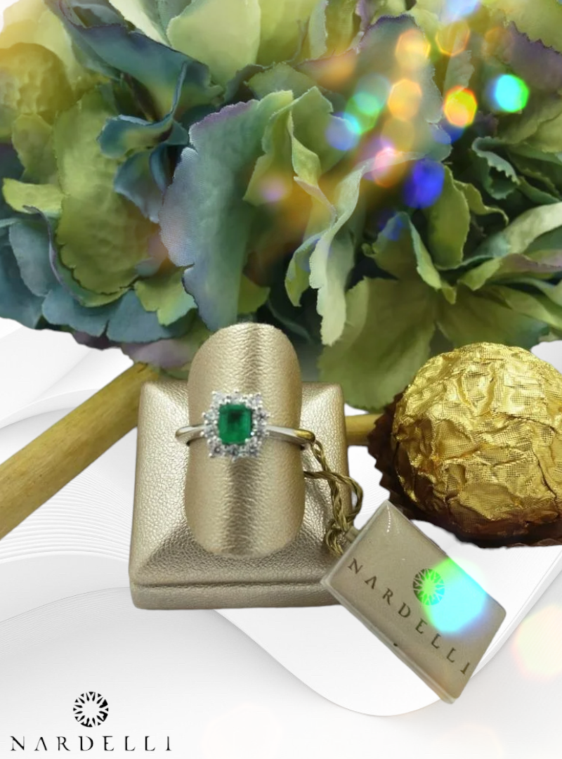 Nardelli Classic Emerald gyémánt gyűrű