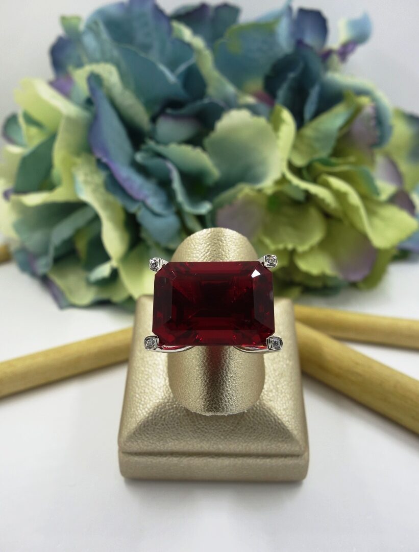 Clarissy Gyémánt Spinel Gyűrű 01