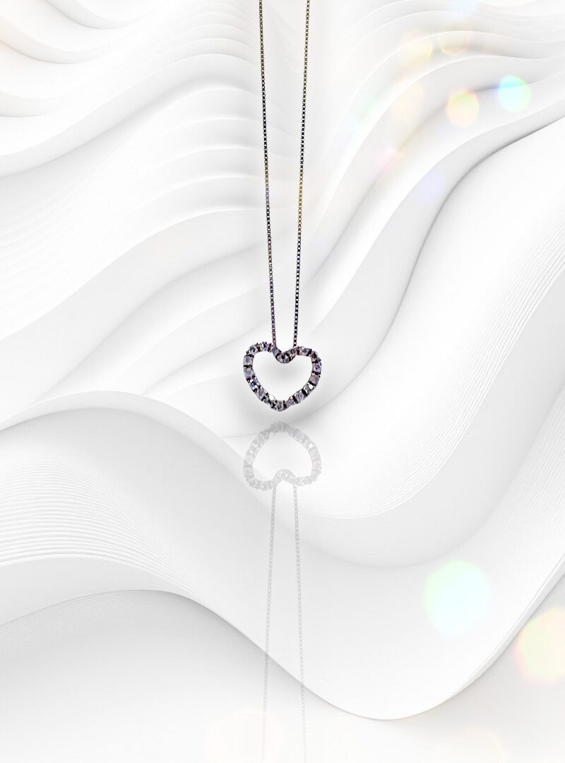 Lelune Diamonds - Heart gyémánt nyakék