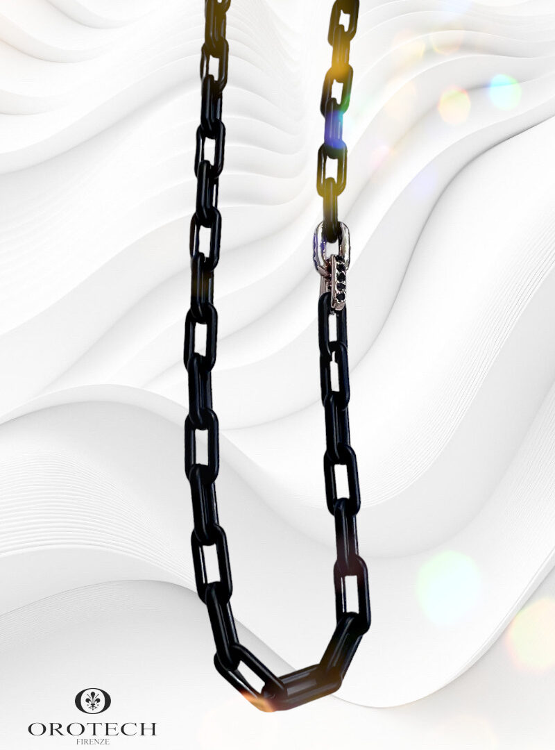 Orotech Black Matt Chain gyémánt lánc