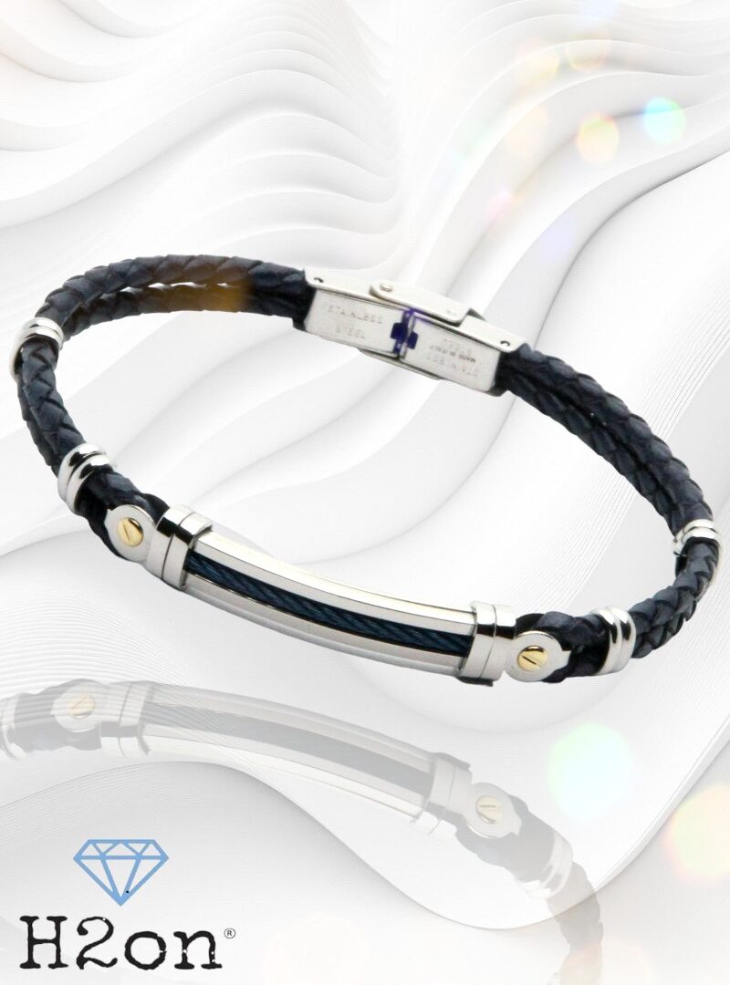 H2on - Gioielli Black Férfi Karkötő