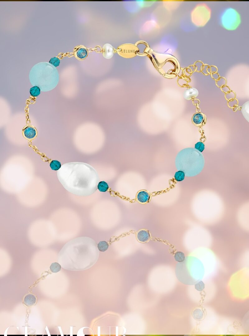 Lelune Glamour - Azure Sophie Classic gyöngyös karkötő