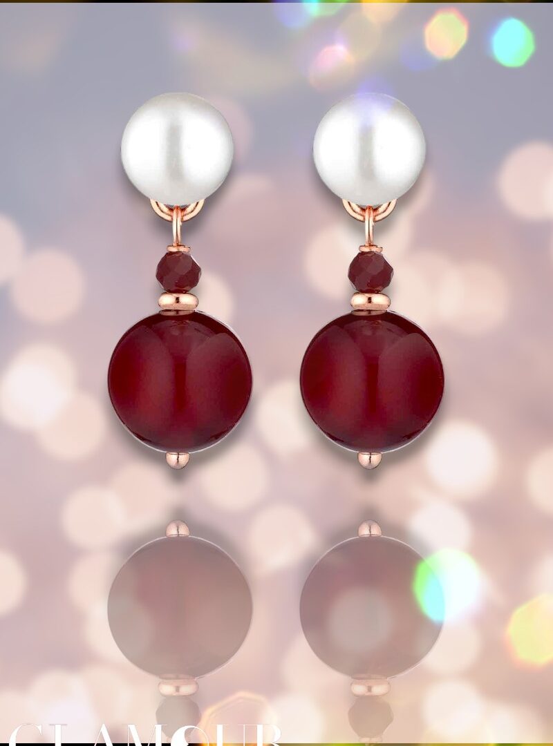 Lelune Glamour - Cherry Sophie gyöngyös fülbevaló