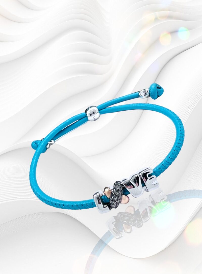 Tirisi Moda - LOVE Turquoise Blue Karkötő