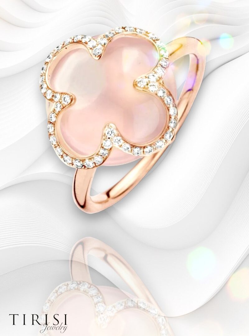 Tirisi Jewelry - Seoul Flower Rosé gyémánt gyűrű