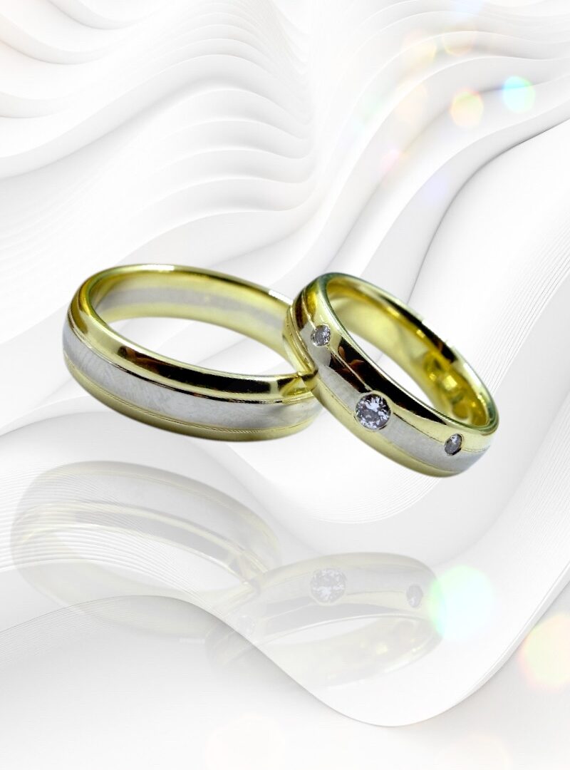 Marry me - gyémánt karikagyűrű pár