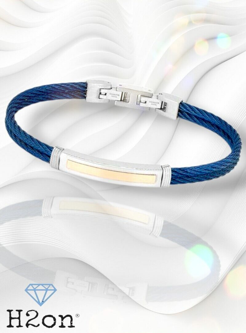 H2on-Gioielli Blue Férfi Karkötő